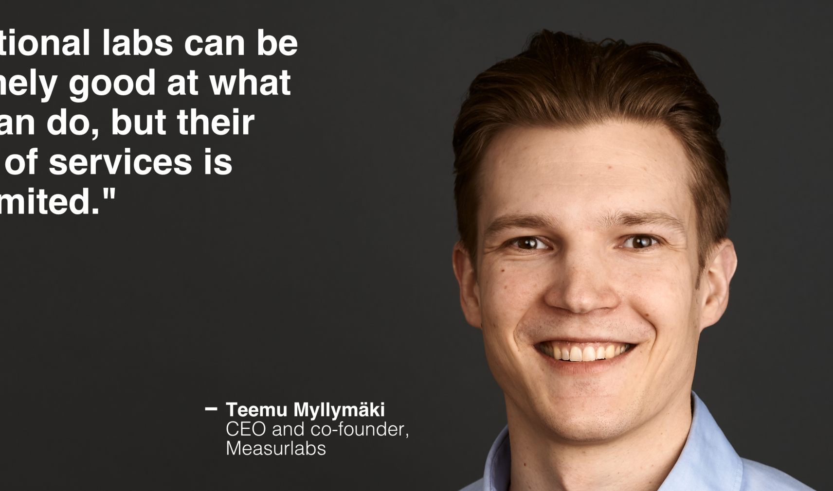 Teemu Myllymäki, Measurlabs CEO and co-founder