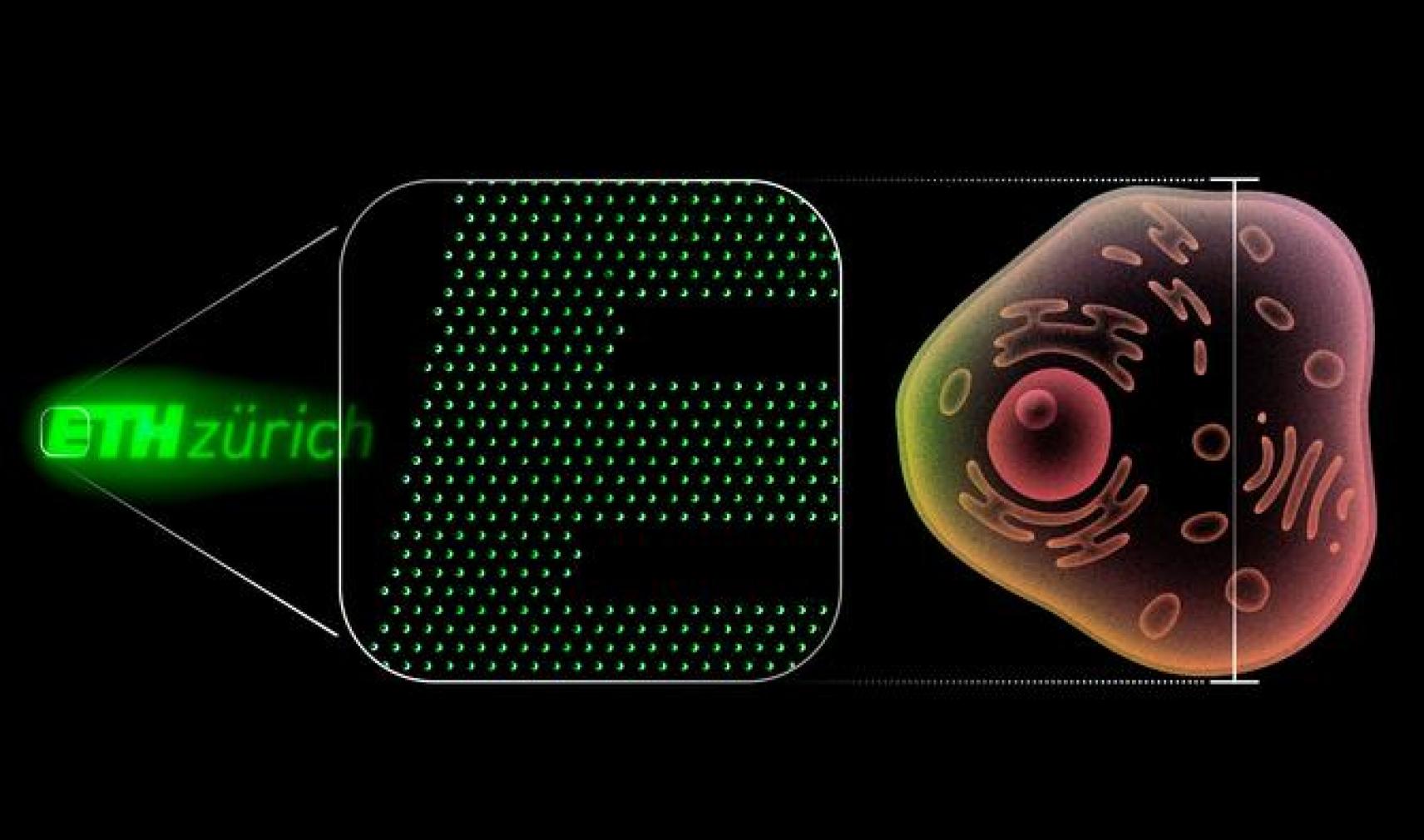 ETH Zurich logo made from 200nm pixels