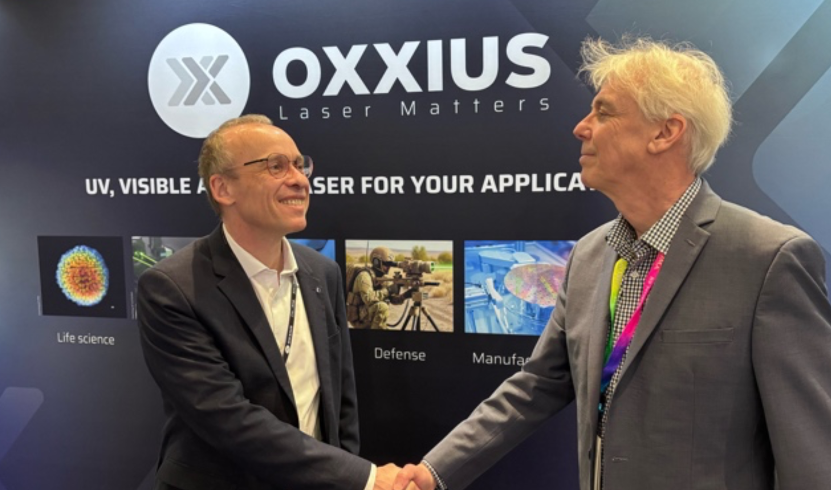 Thierry Georges, CEO Oxxius and Newell Lessell, CEO Chroma at Photonics West 2026