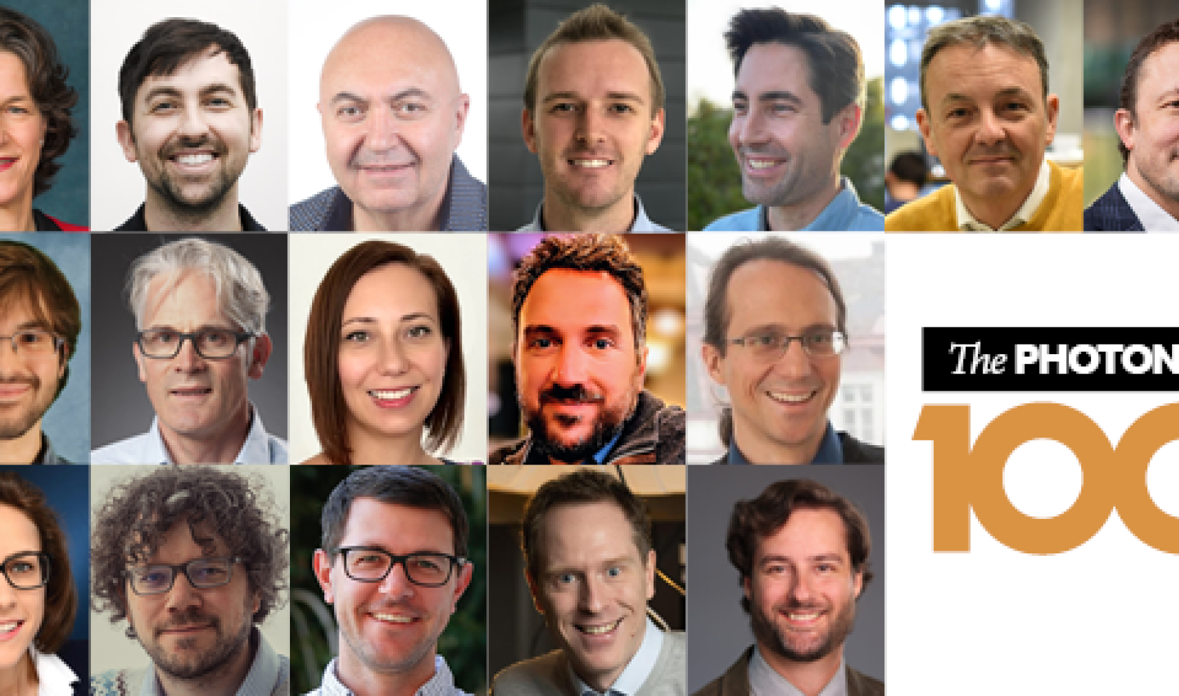 A selection of faces from the Photonics100