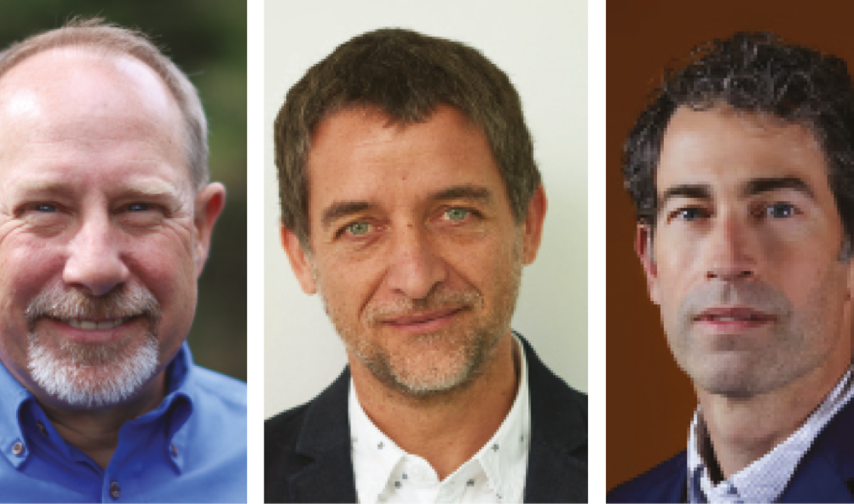 L-R: Brad Booth, NLM Photonics; Vincent Fraisse, STMicroelectronics; Devin Brinkley, Senior  Vice-President, Engineering at Taara 