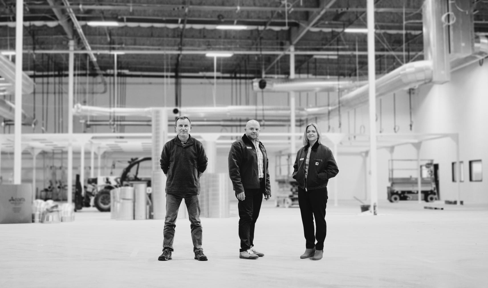 Inertia Enterprises Founders Mike Dunne (l) and Annie Kritcher (r) with CEO Jeff Lawson (c)