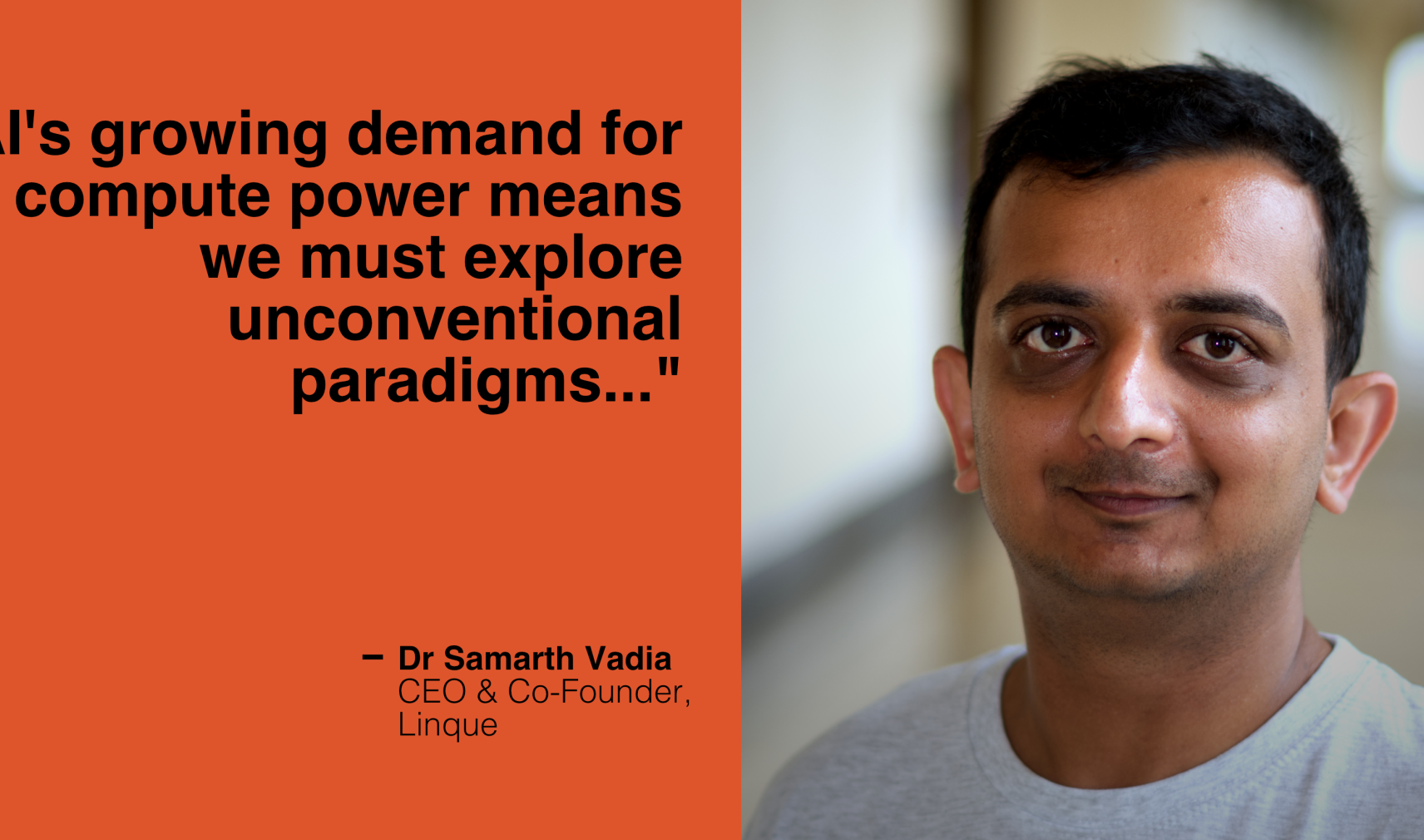 Samarth Vadia, CEO and Co-Founder, Linque