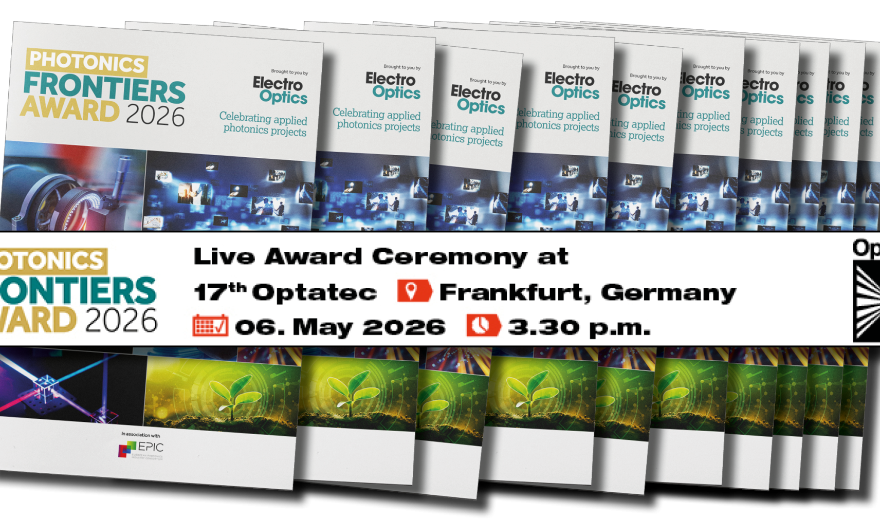 The Photonics Frontiers Award 2026 magazine covers