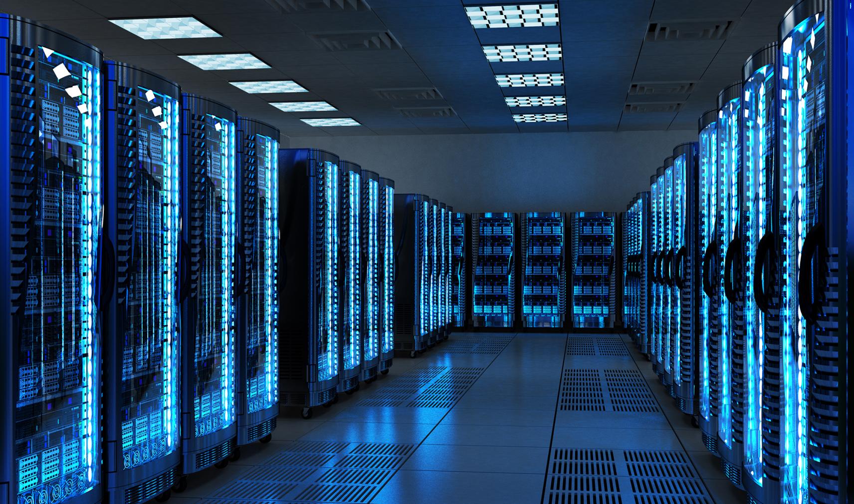 AI data centre server room