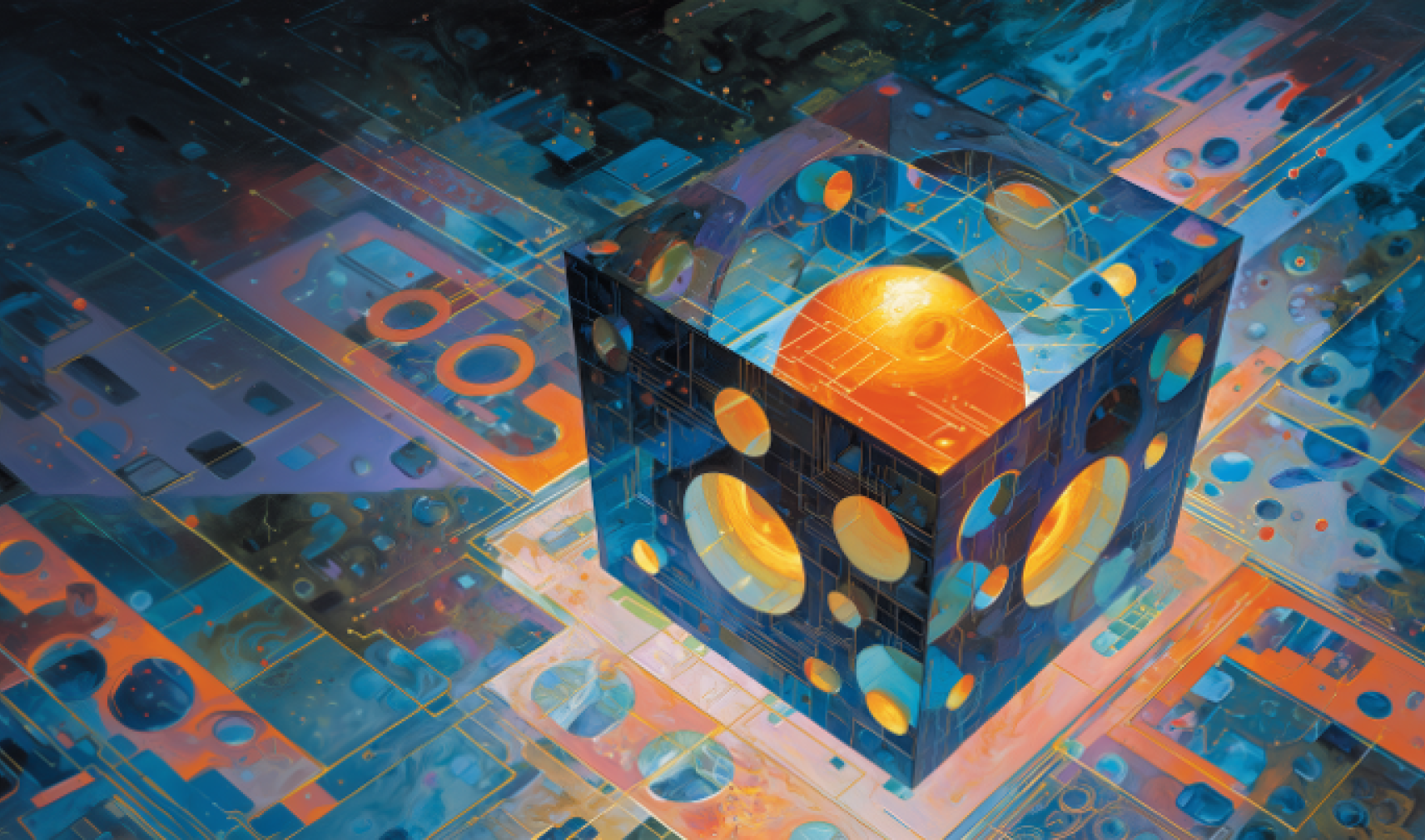 Graphic representing photonics packaging