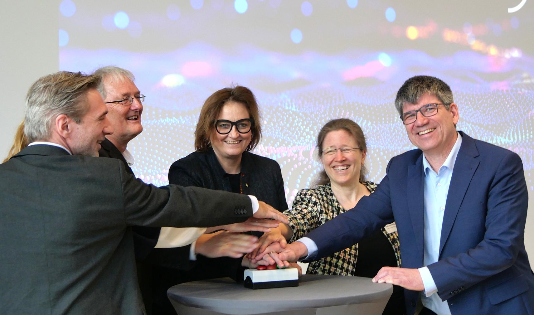 Prof Sebastian Pokutta, Dr Kathrin Rose, Prof Christof Schütte, Dr Ina Cyborra, Saskia Vormfelde and Prof Bernd Rech