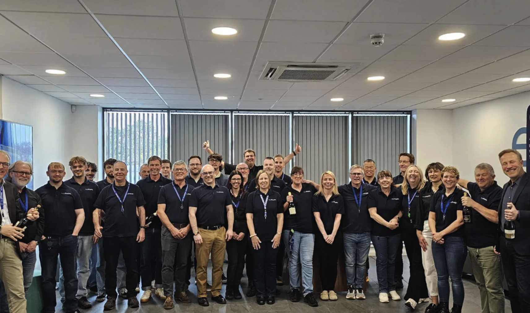 Celebrations for the Bay Photonics team