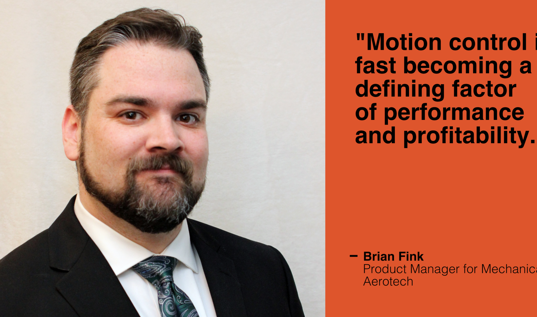 Brian Fink, Product Manager for Mechanical Products