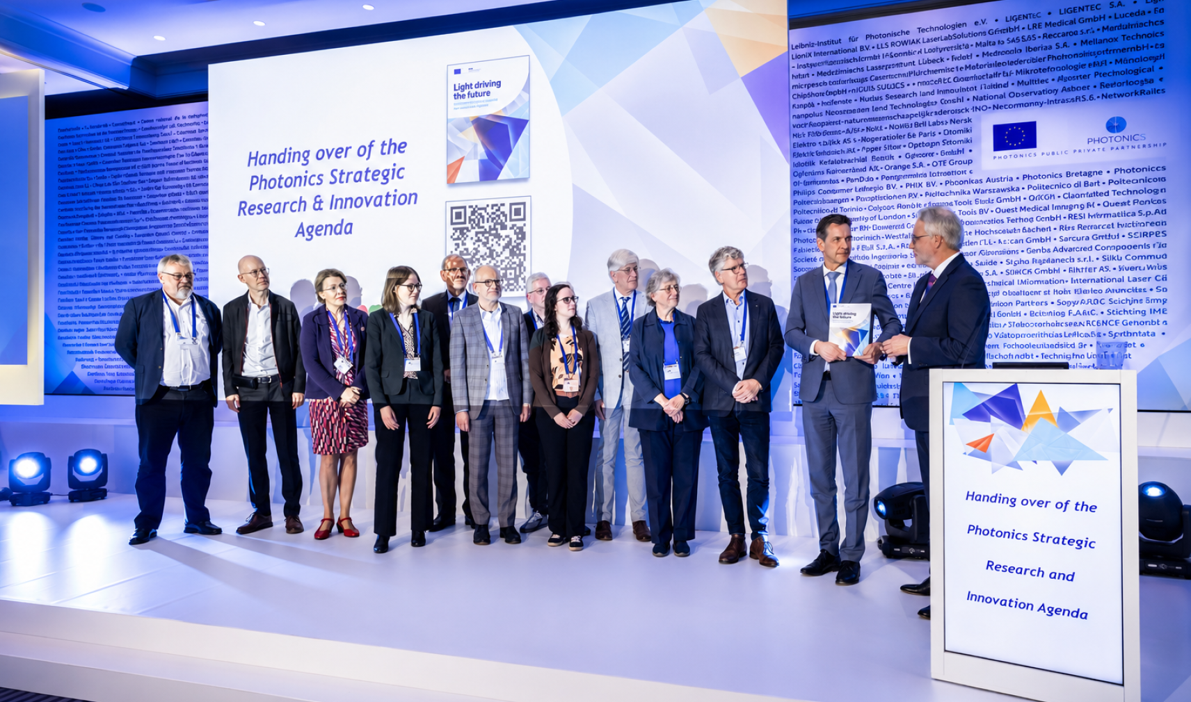 Photonics Partnership Annual Meeting 2026 speaker stage