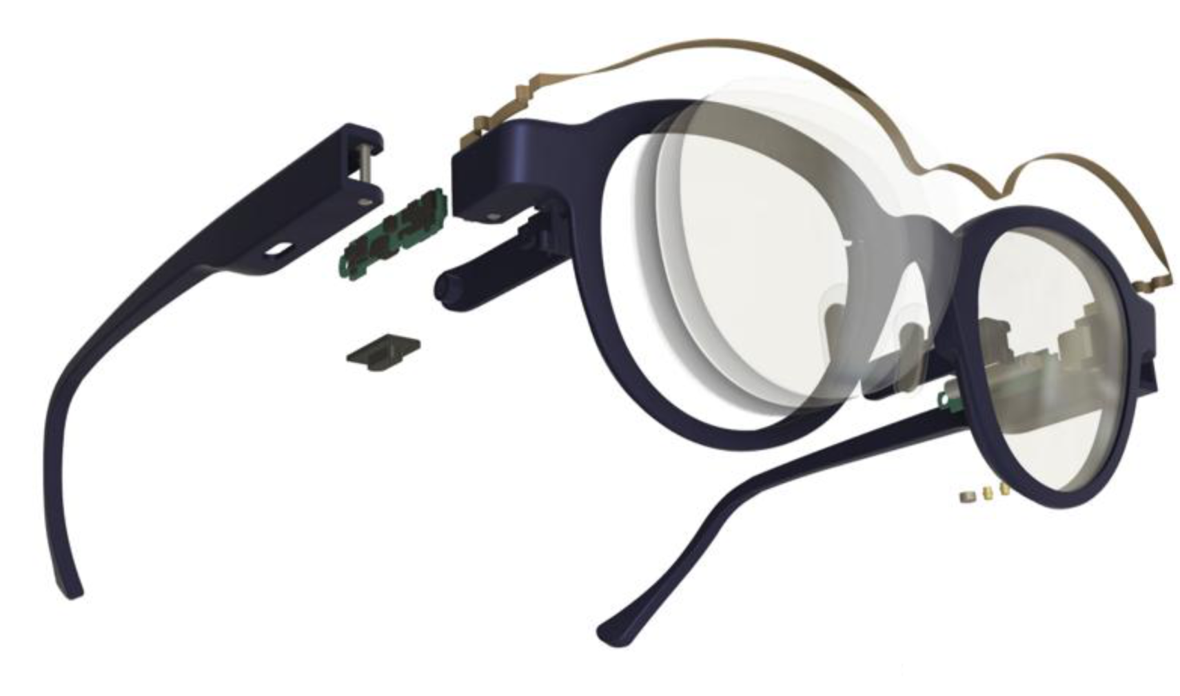 Morrow Eyewear smart glasses design with VCSEL laser eye-tracking