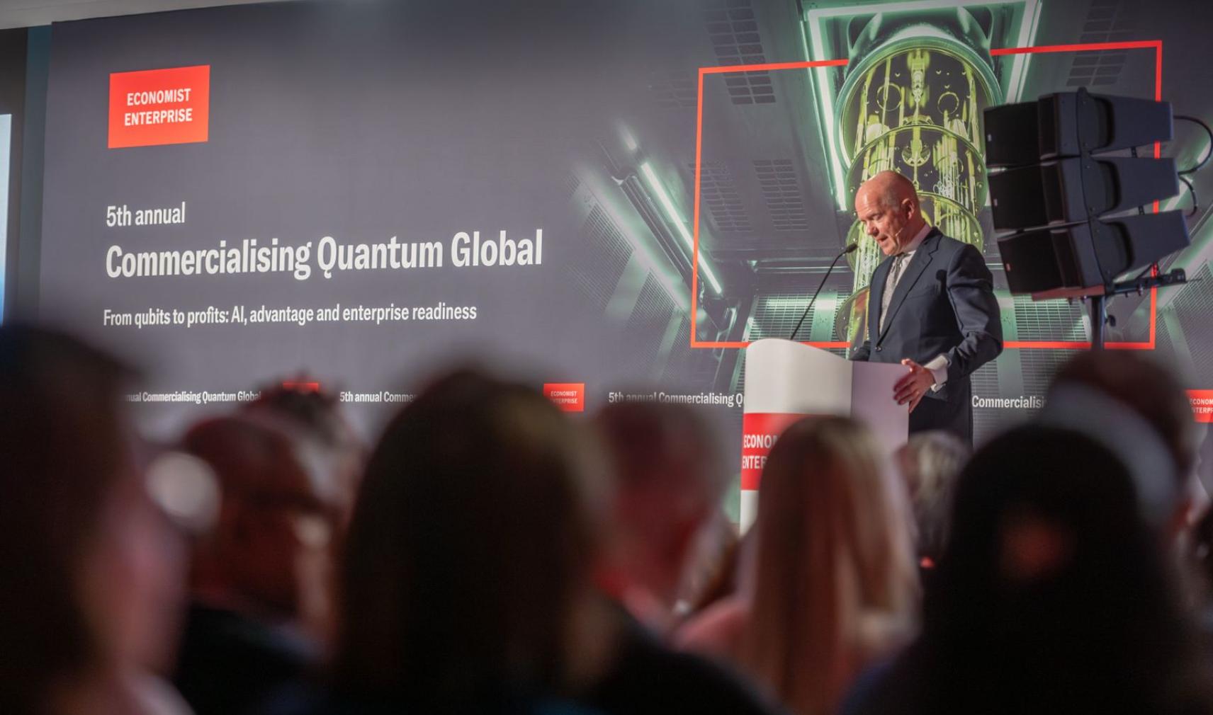 Lord William Hague speaking at Commercialising Quantum Global 2026