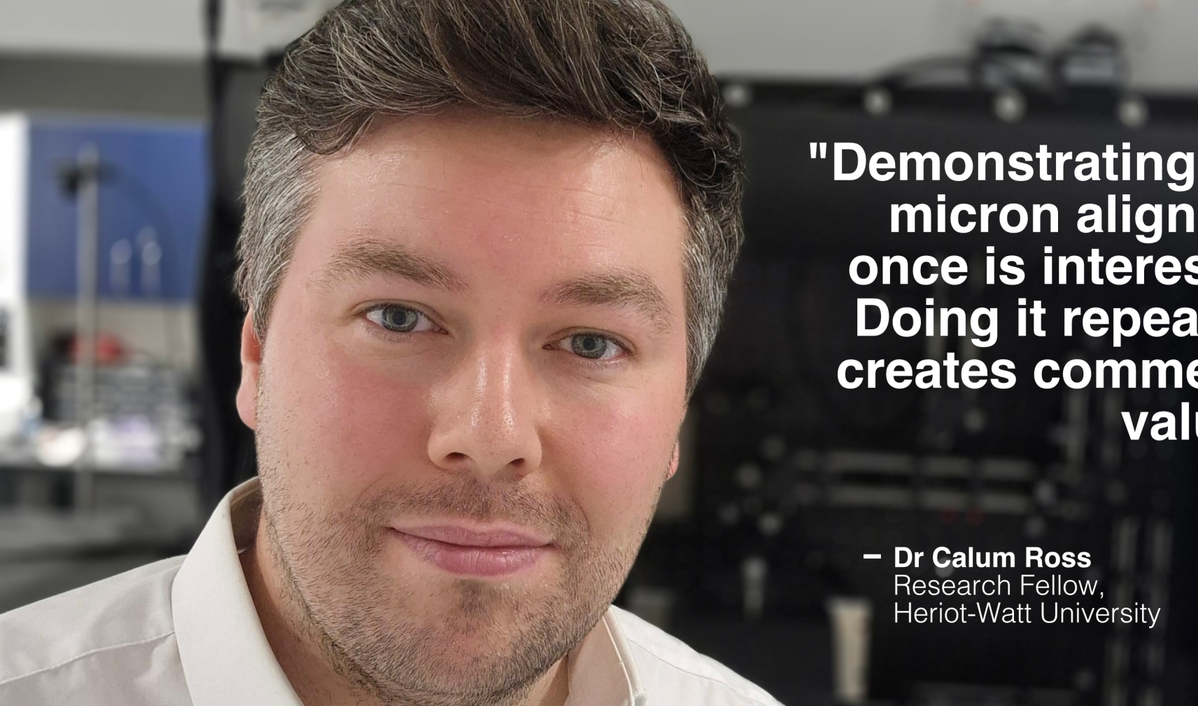 Dr Calum Ross, Research Fellow at Heriot-Watt University
