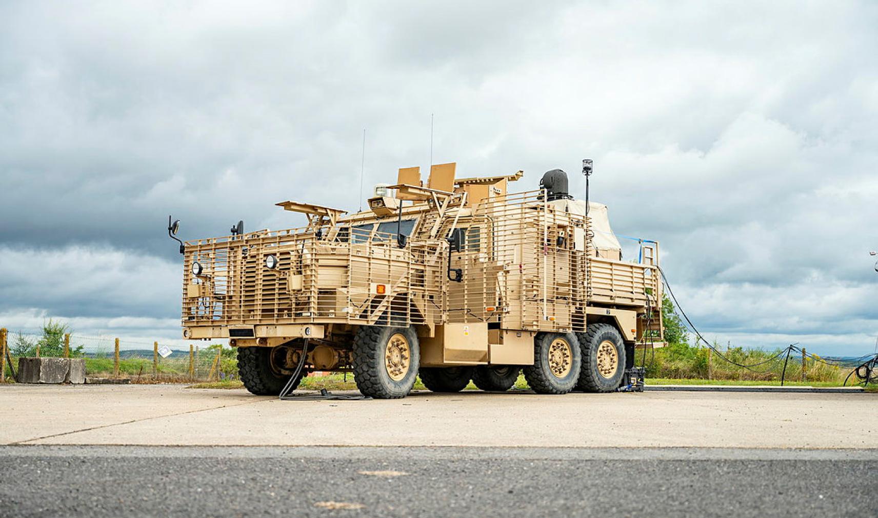 British Army Wolfhound armoured vehicle