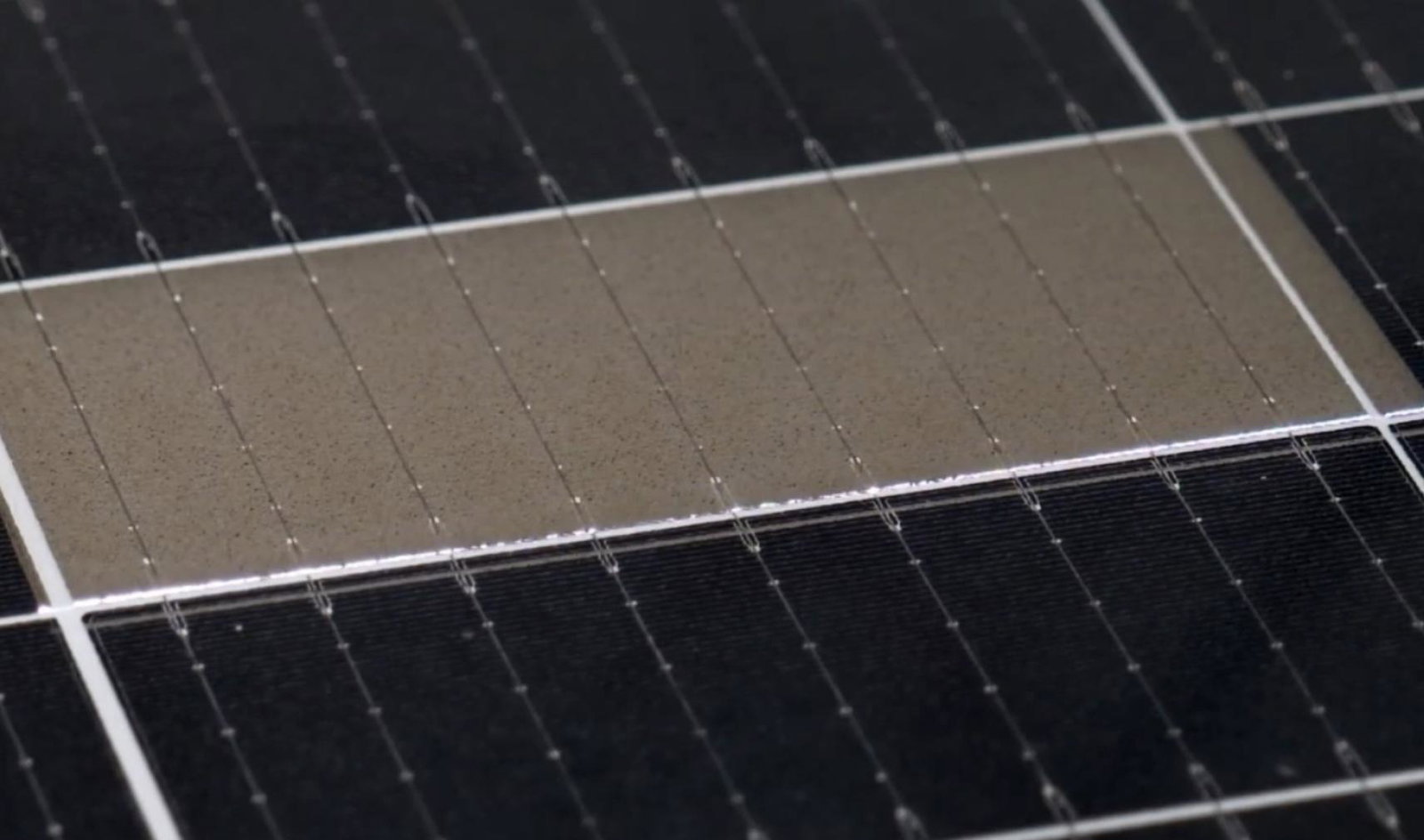 Laser processing of solar panel