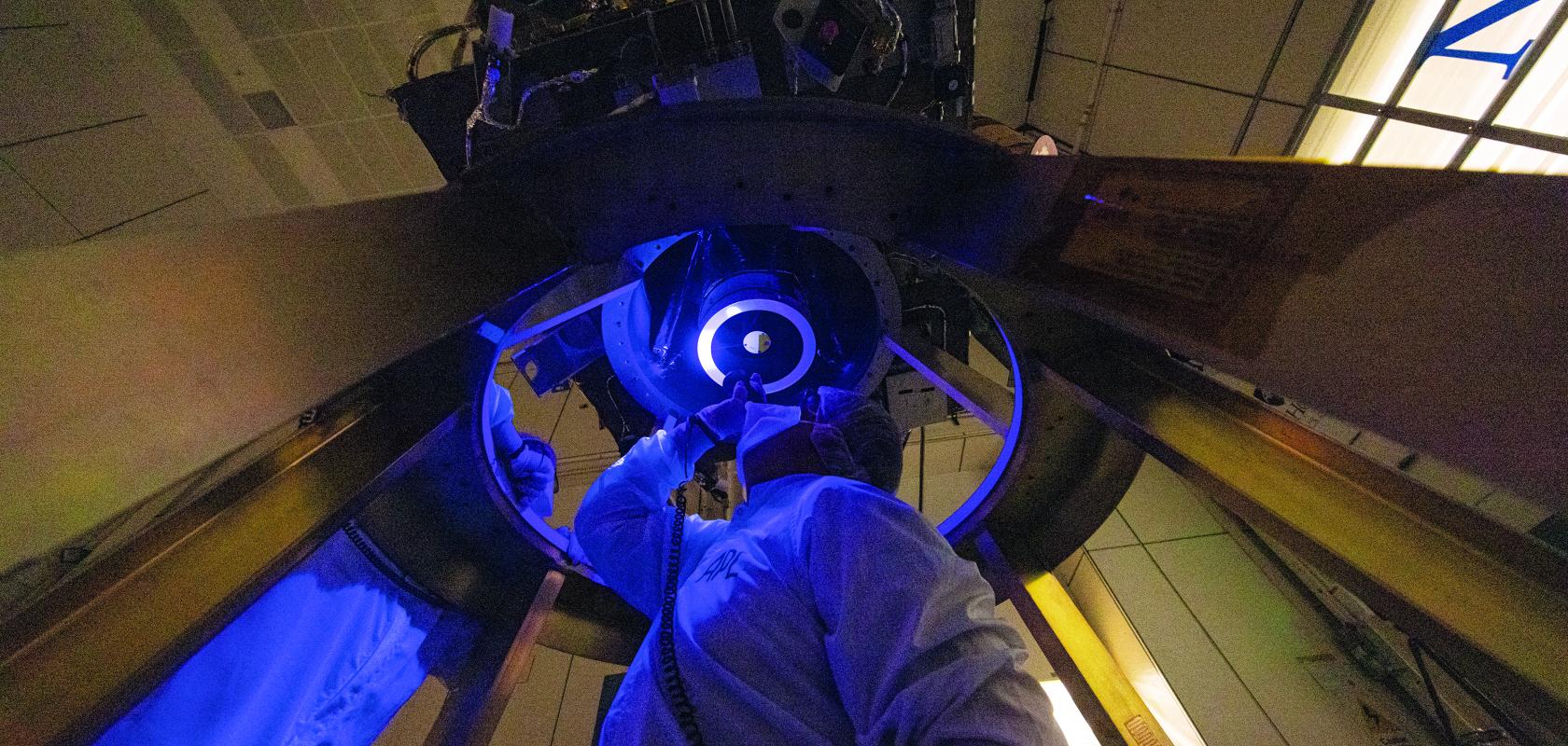Installing Draco camera on NASA DART spacecraft