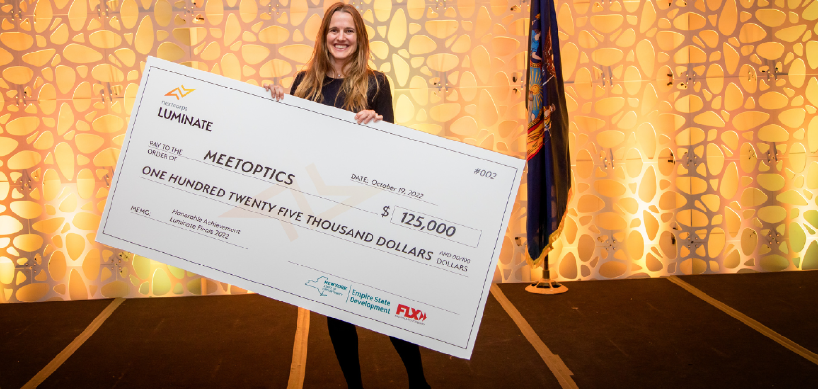 MEETOPTICS received $125,000 in follow-on funding at Luminate Finals 2022