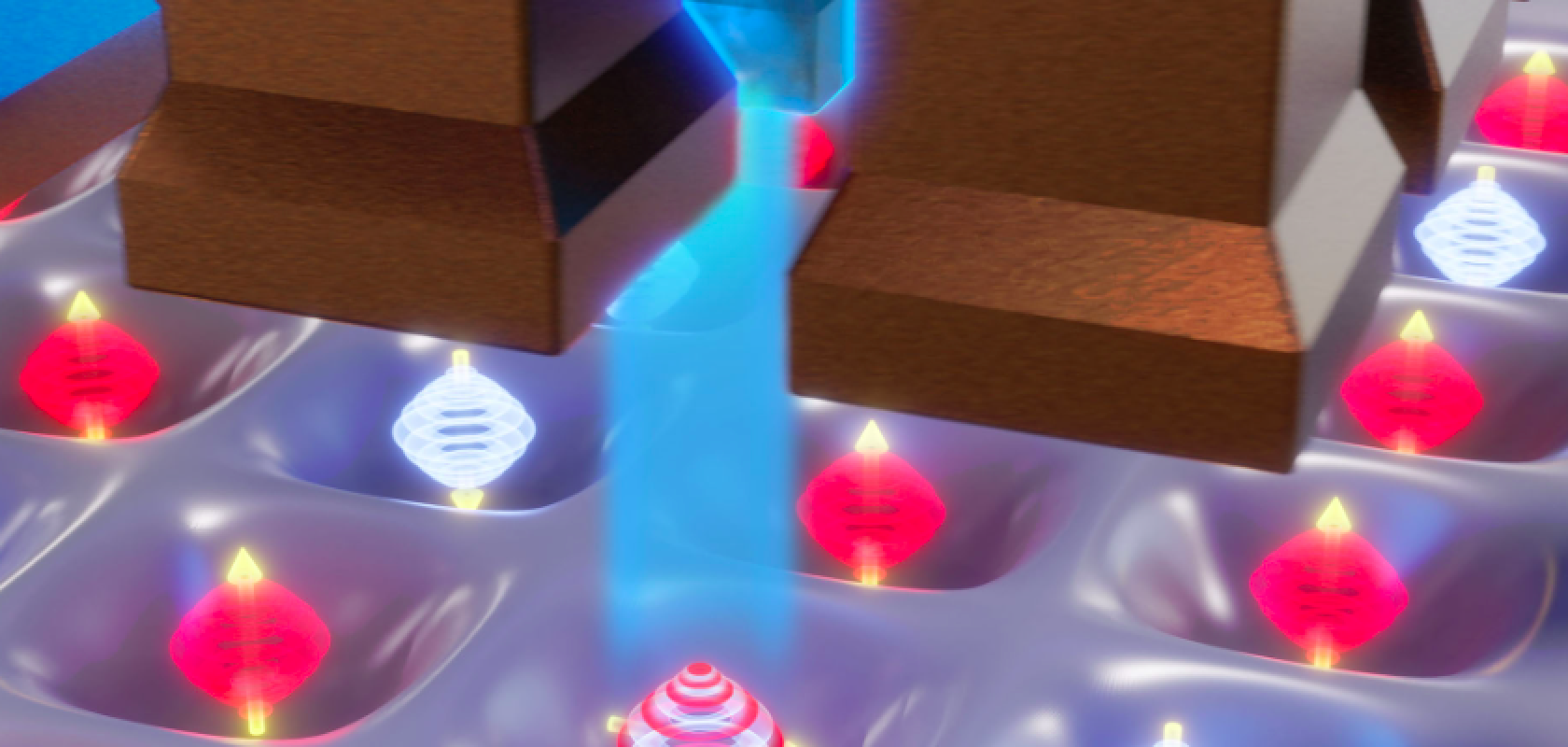 With the precision technique, the researchers were able to measure the spin of electrons (Image: University of Rochester) With the precision technique, the researchers were able to measure the spin of electrons (Image: University of Rochester)