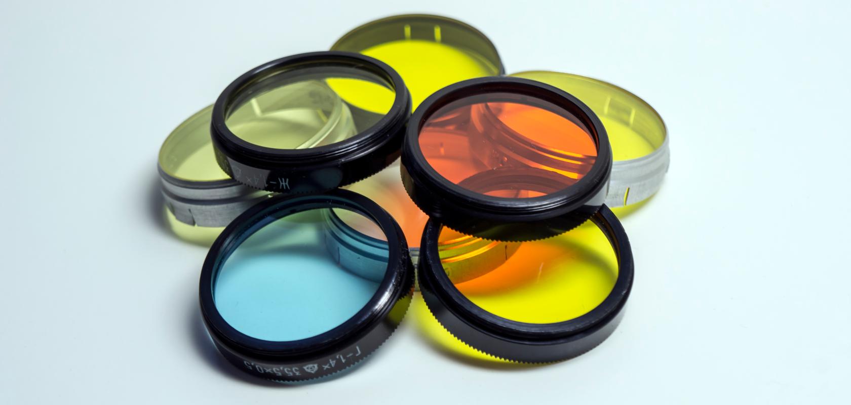 Optical filters are used to selectively transmit or reject light of different wavelengths (Credit: Vladimir_Dresvyannikov/Shutterstock.com)