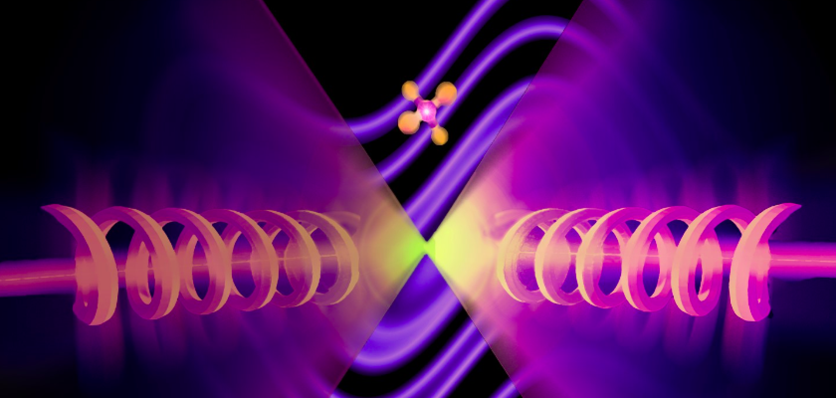 Light can carry its OAM in a vortex turned to the side, similar to how a wheel on a car spins (Image: The University of Warsaw) Light can carry its OAM in a vortex turned to the side, similar to how a wheel on a car spins (Image: The University of Warsaw)