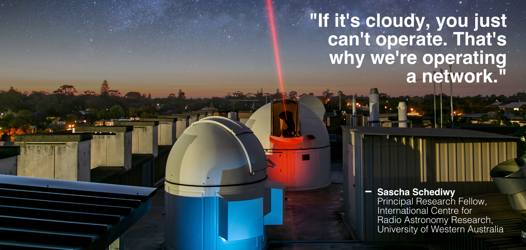 Sascha Schediwy discusses his work on laser communications between ground and space