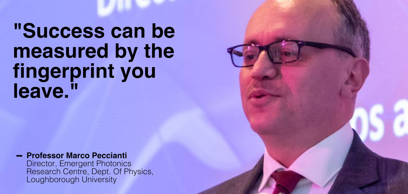 Marco Peccianti. Director, Emergent Photonics Research Centre, Dept. Of Physics, Loughborough University