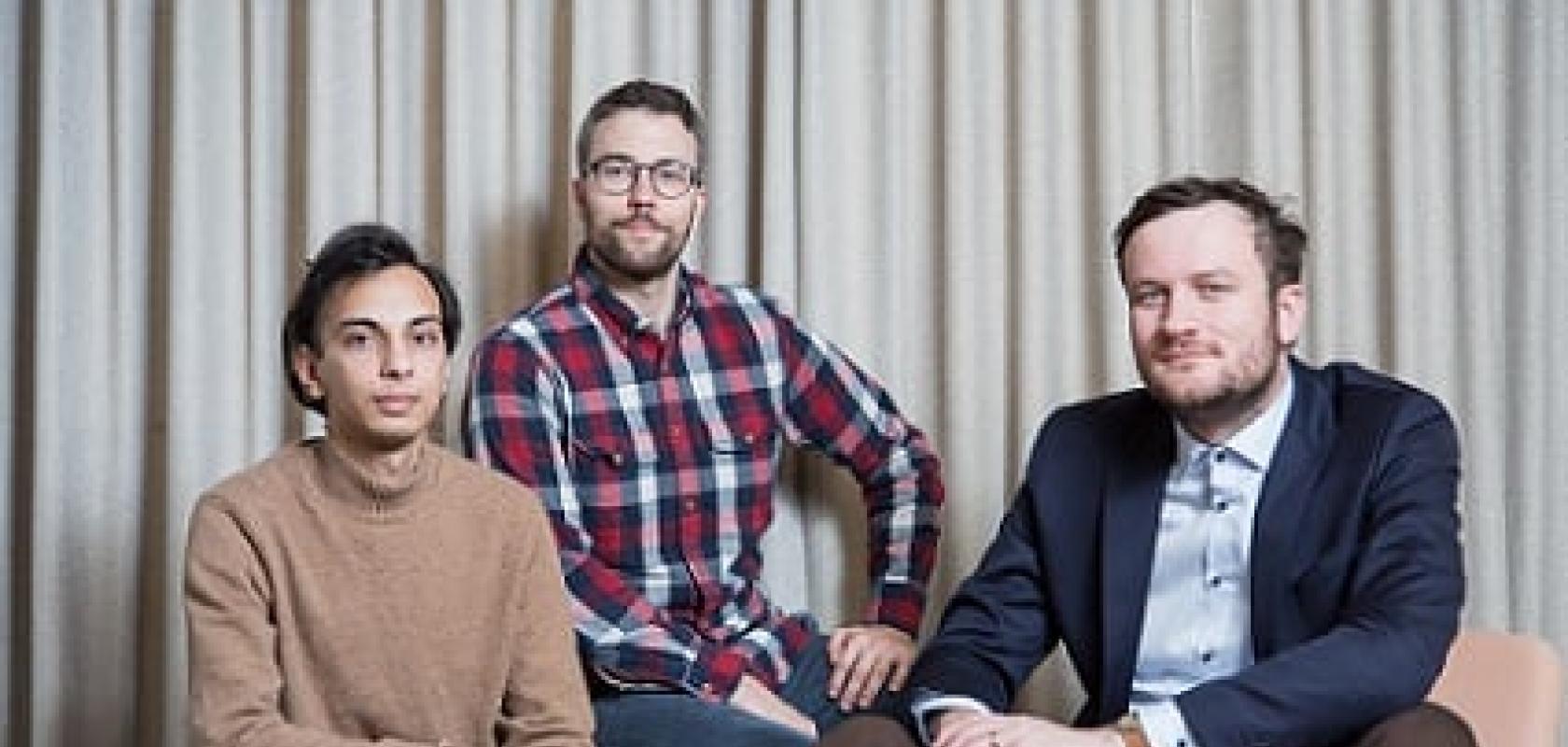 ZuriQ founders Shreyans Jain, Tobias Saegesser, and Pavel Hrmo