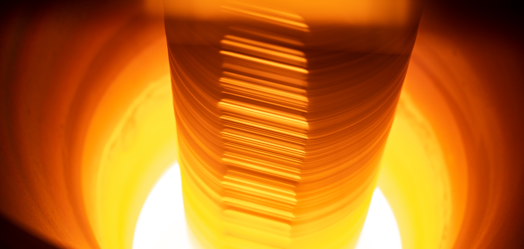 Boule growing in Czochralski method furnace