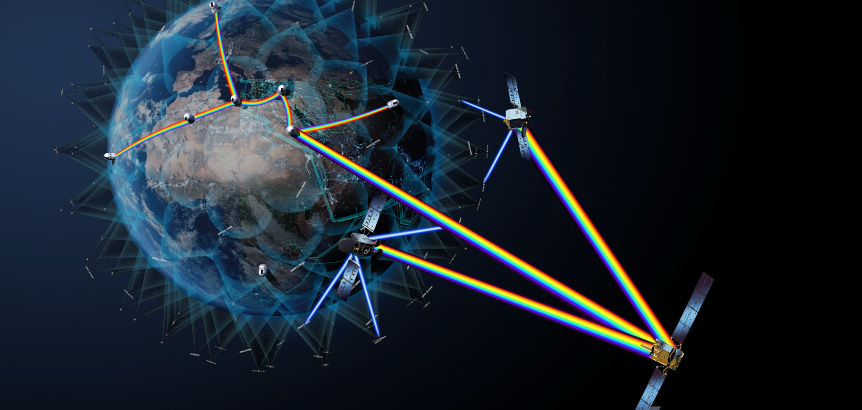 HydRON optical communication for broadband in space