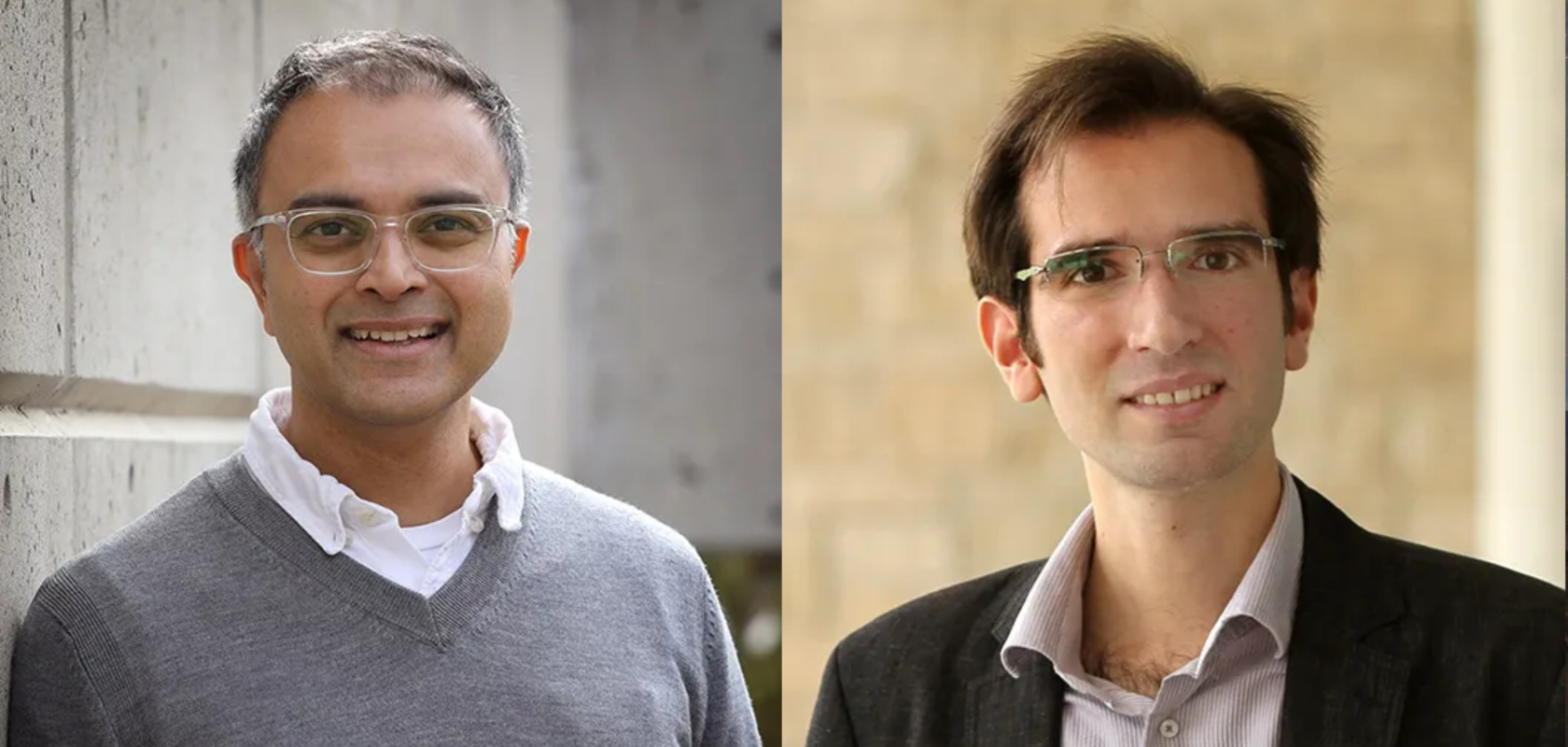 Rajesh Menon (l) and Berardi Sensale-Rodriguez (r)
