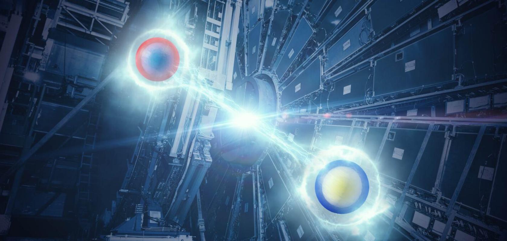 Quantum-entangled pair of top quarks.