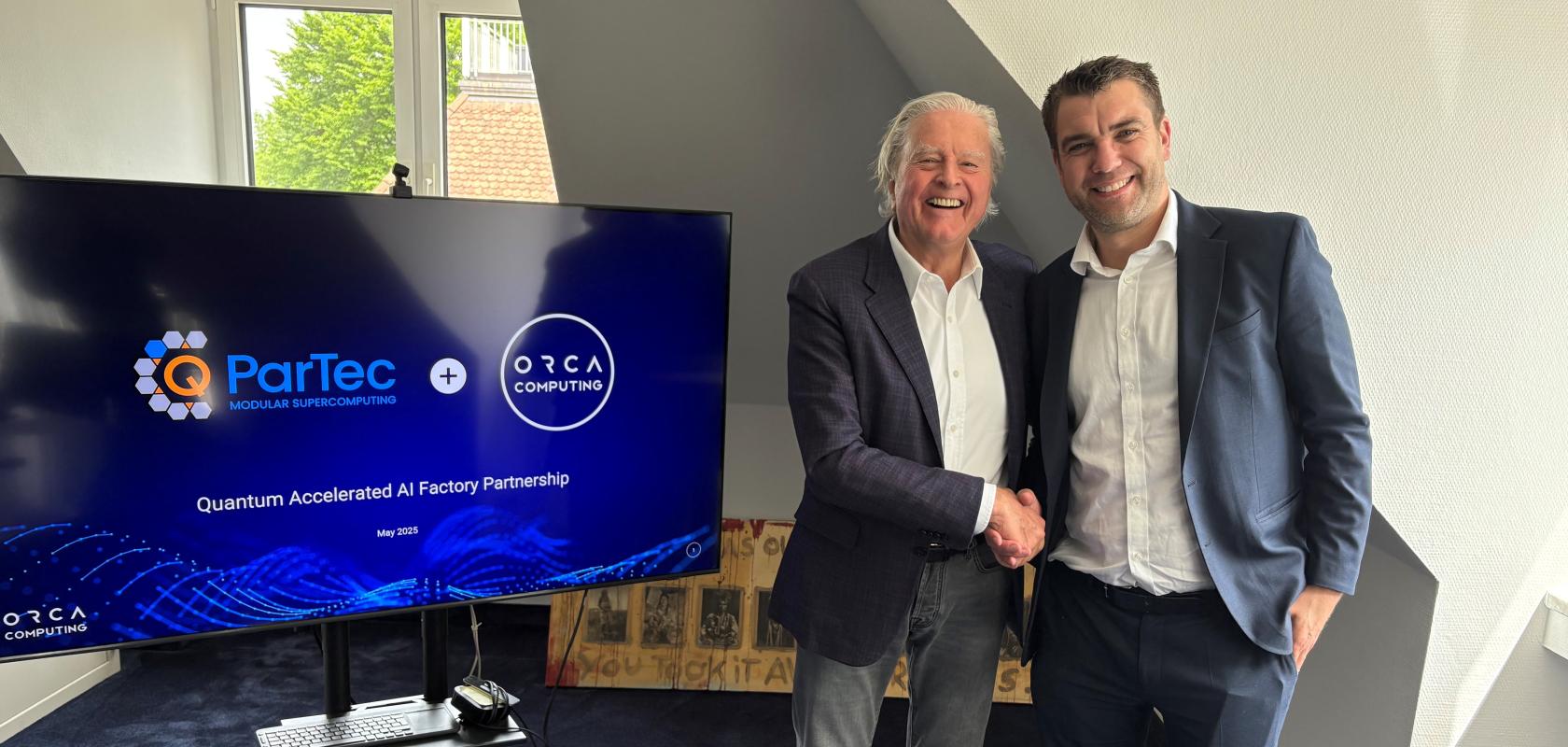 ParTec CEO, Bernhard Frohwitter (left) and ORCA Computing CEO, Richard Murray