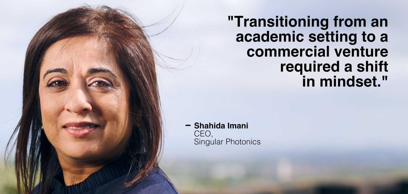 Shahida Imani, CEO Singular Photonics