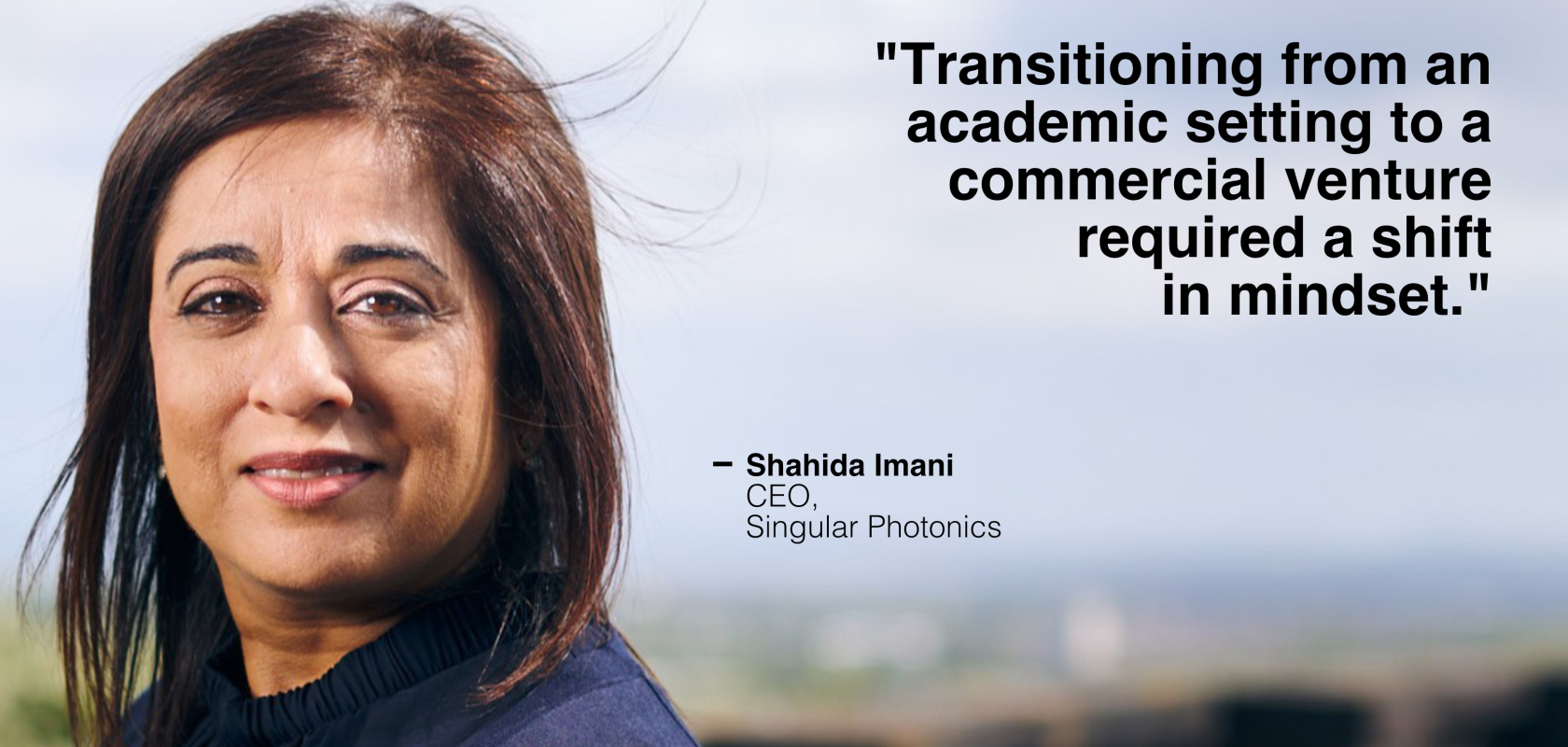 Shahida Imani, CEO Singular Photonics