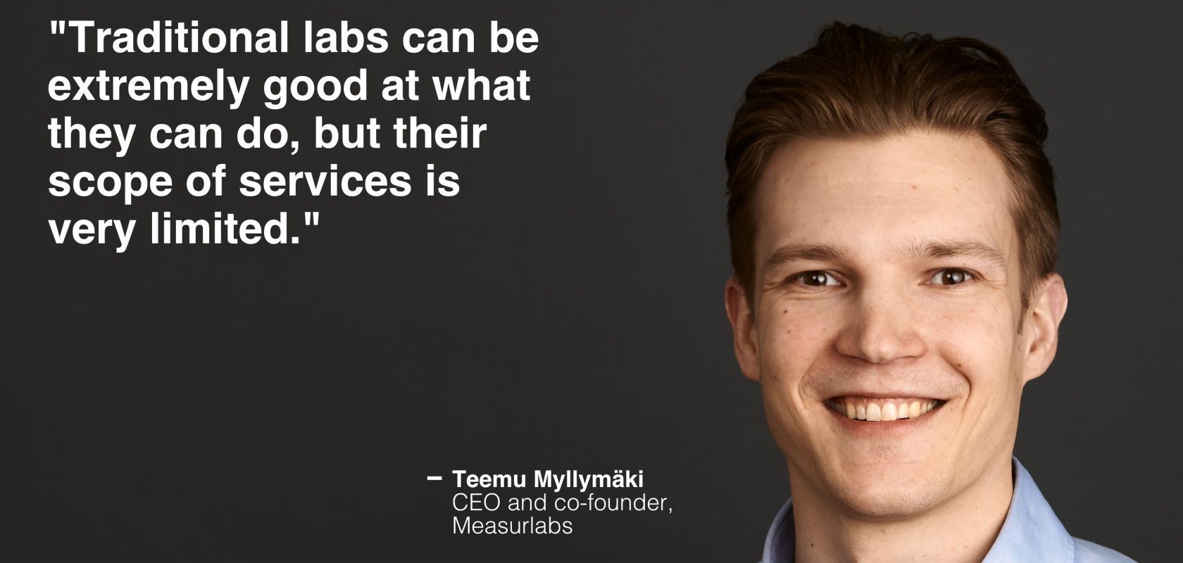 Teemu Myllymäki, Measurlabs CEO and co-founder