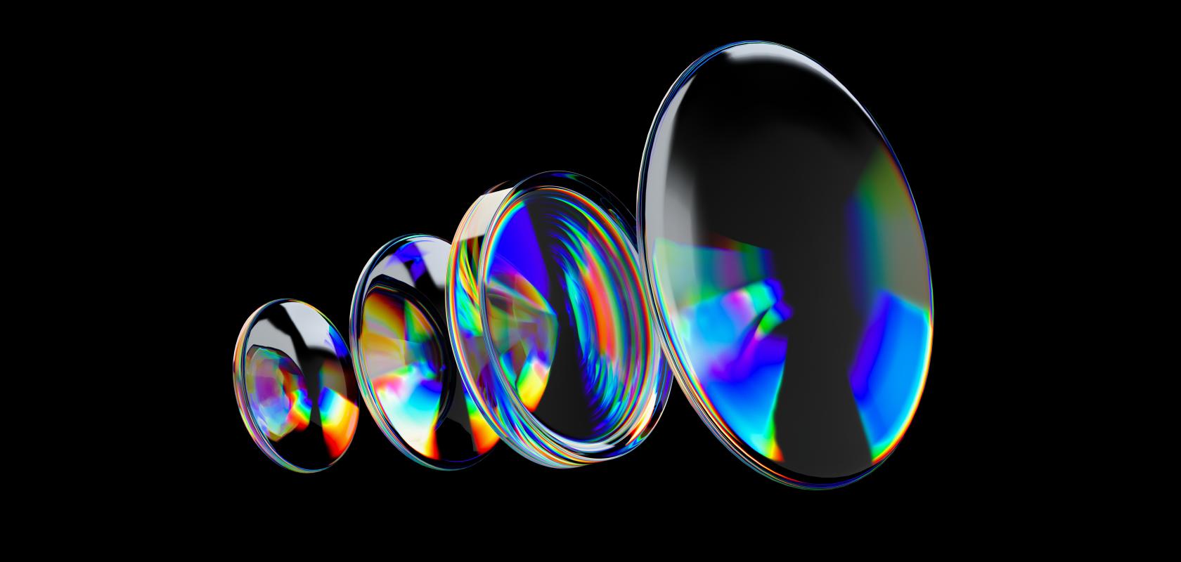 Using Spectroscopy to Identify Optical Materials with Precision Concave lens