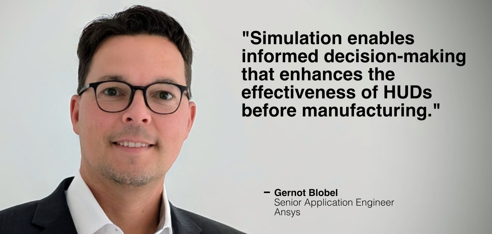 Gernot Blobel, Senior Application Engineer, Ansys