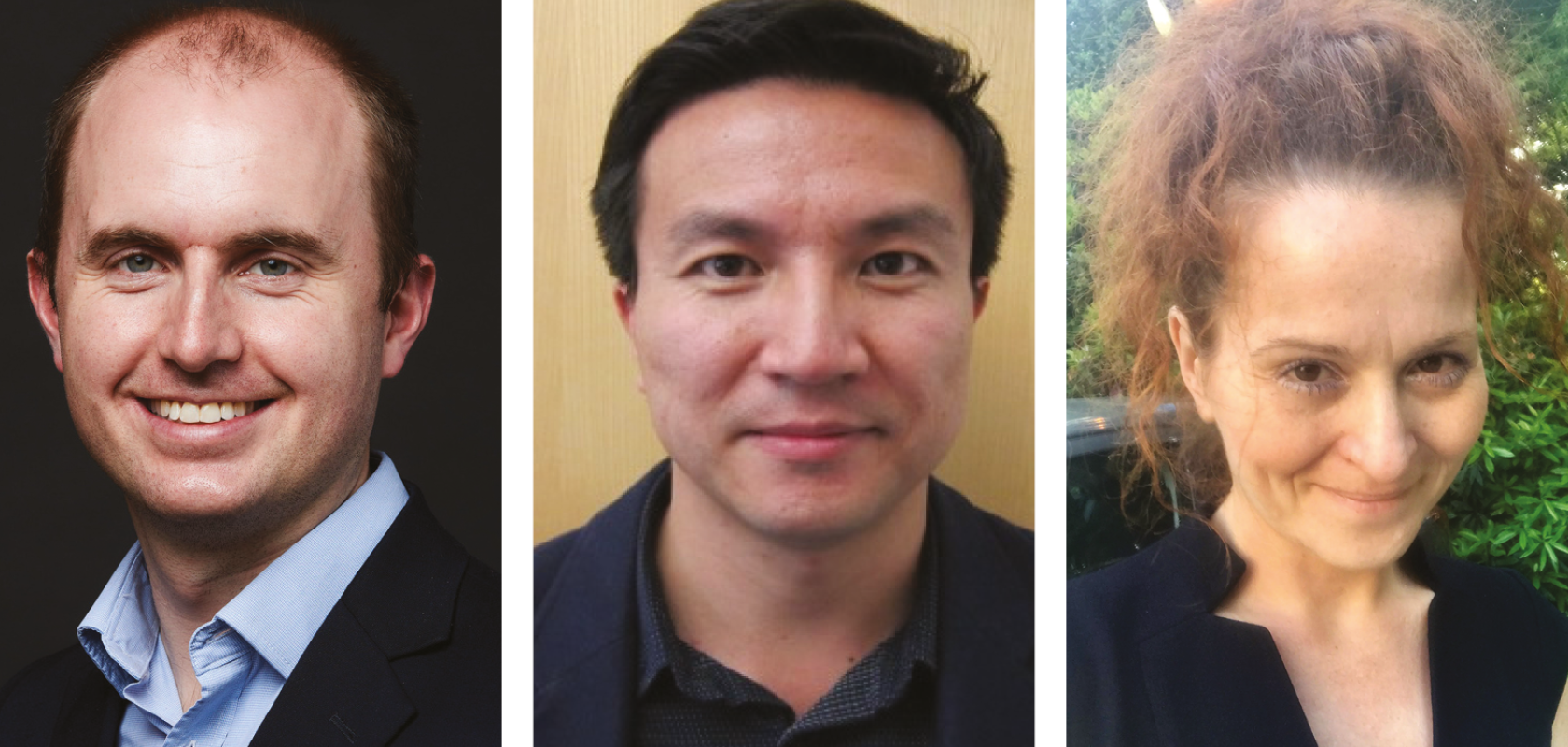 From left: George Gordon, Associate Professor and UKRI Future Leaders Fellow, at the Faculty of Engineering, University of Nottingham; Lei Su, Professor of Photonics, School of Engineering and Materials Science, Queen Mary University of London; Pola Goldberg Oppenheimer, Professor in Microengineering and Bionanotechnology, Institute of Healthcare Technologies and School of Chemical Engineering, University of Birmingham
