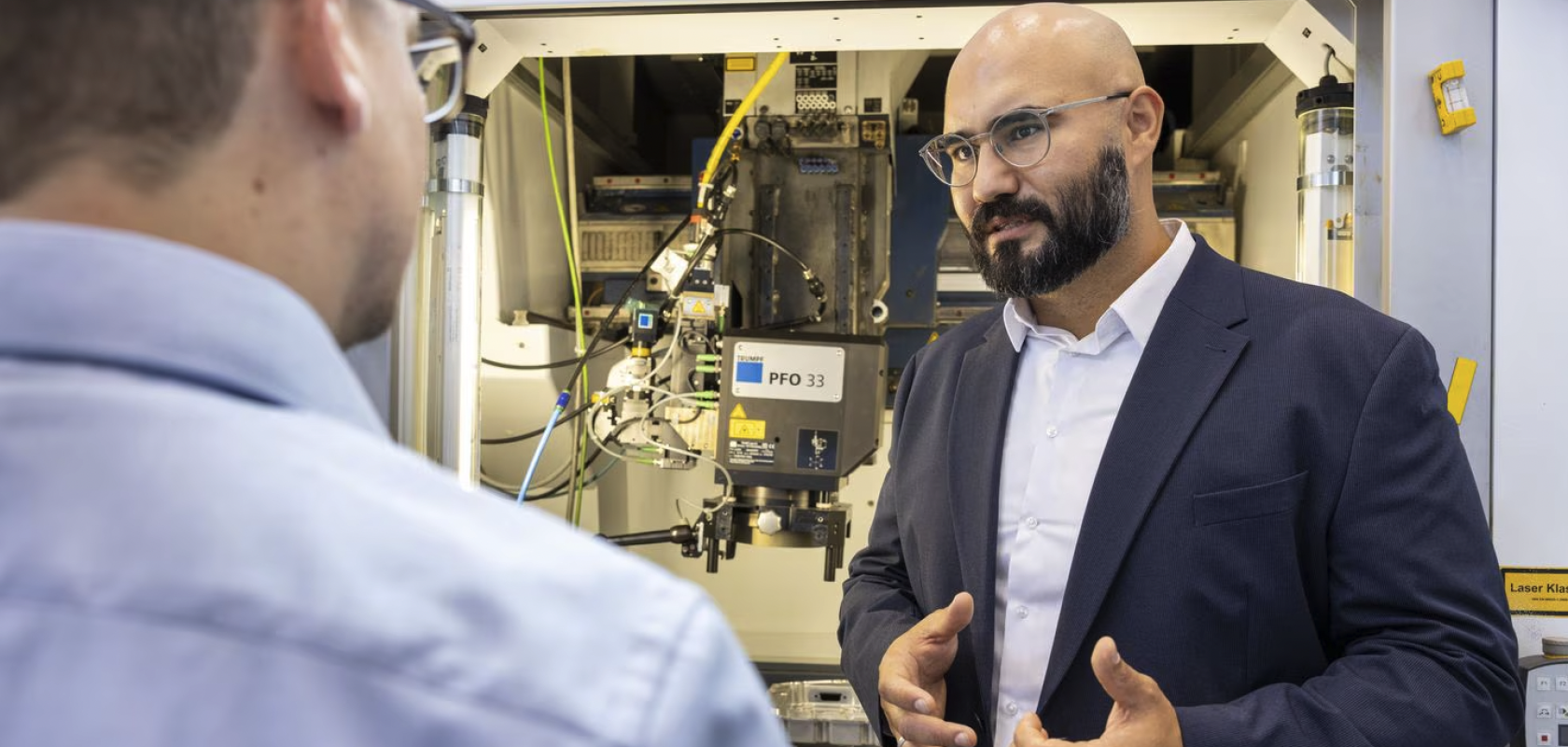 Volkan Yavuz in front of the PFO 33