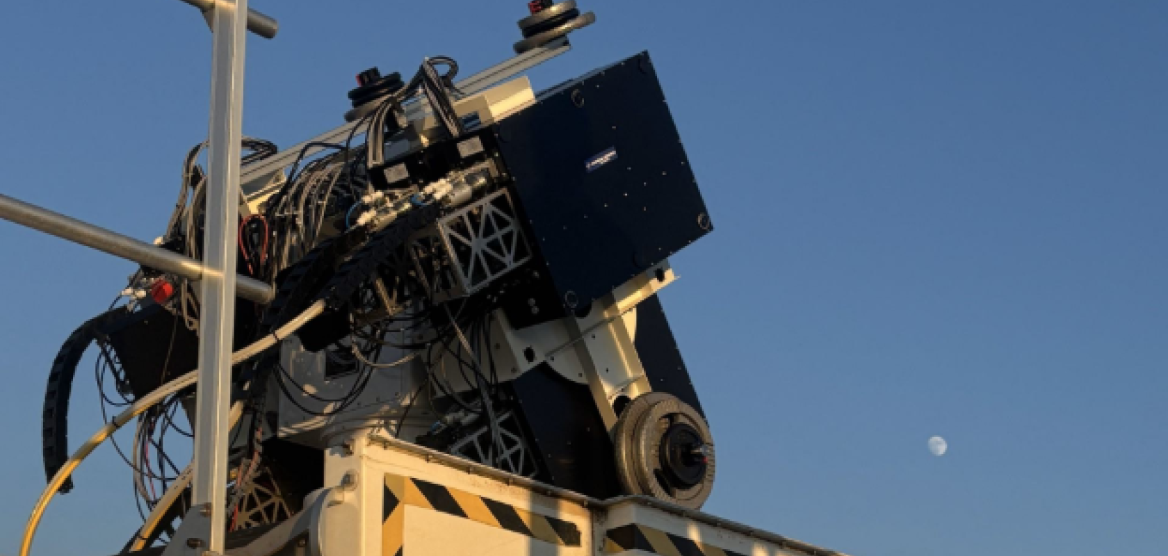 Ground laser transmitter used in the deep-space optical test