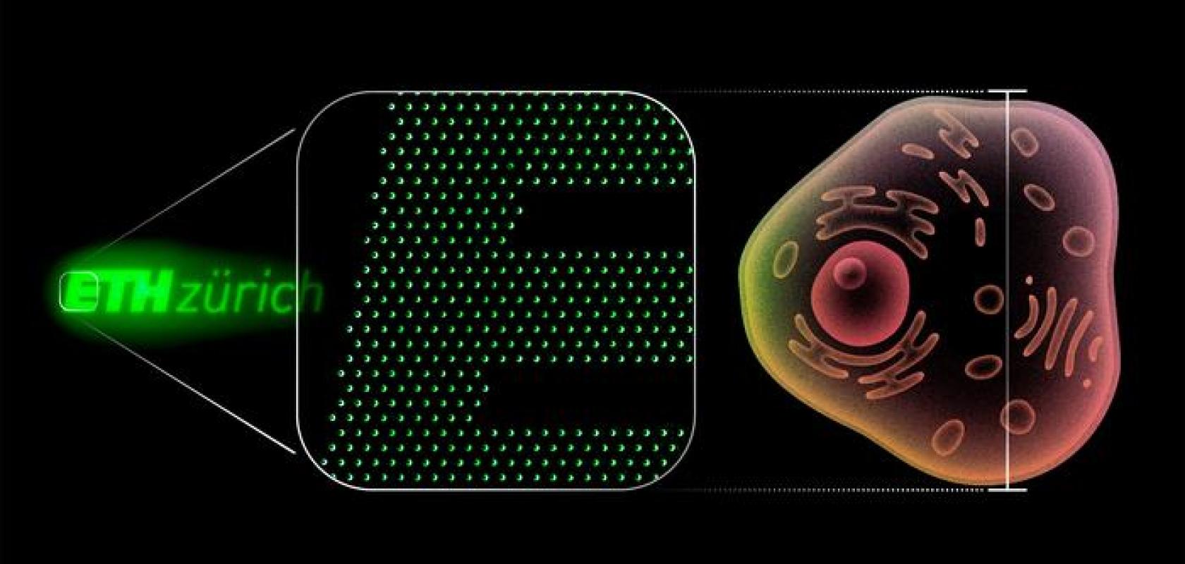 ETH Zurich logo made from 200nm pixels