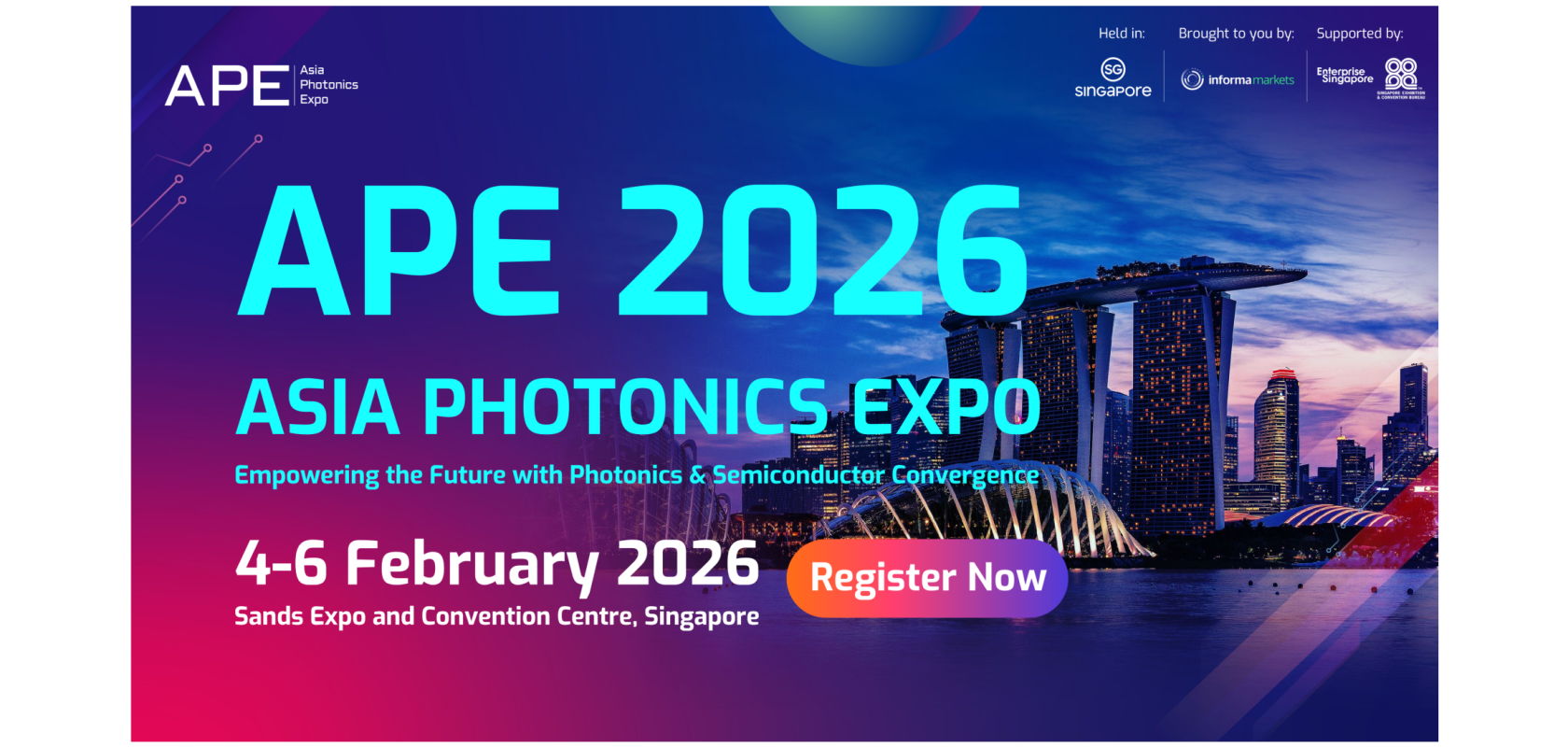 APE 2026 event banner