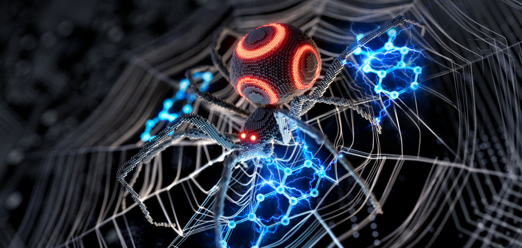 Artist’s illustration of a lanthanide-doped nanoparticle