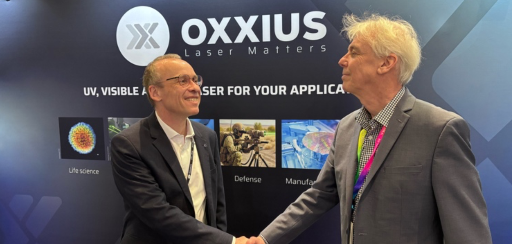 Thierry Georges, CEO Oxxius and Newell Lessell, CEO Chroma at Photonics West 2026
