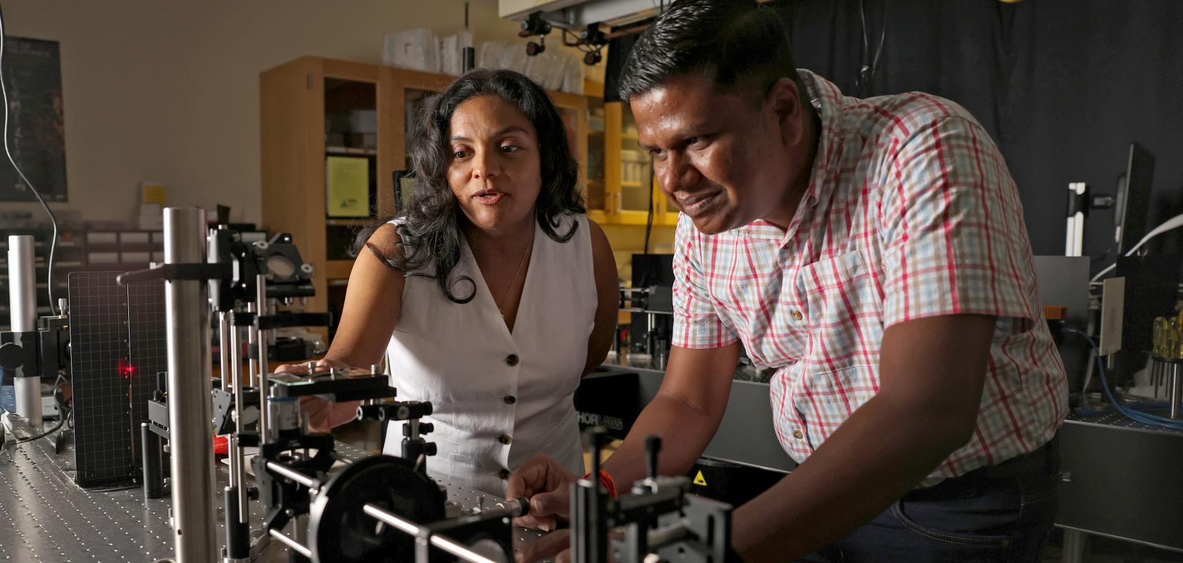 Optical research students