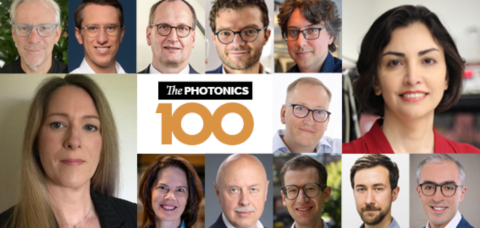 Montage of faces from The Photonics100 at PhotonicsWest 2026