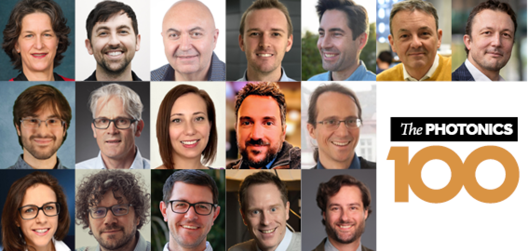 A selection of faces from the Photonics100