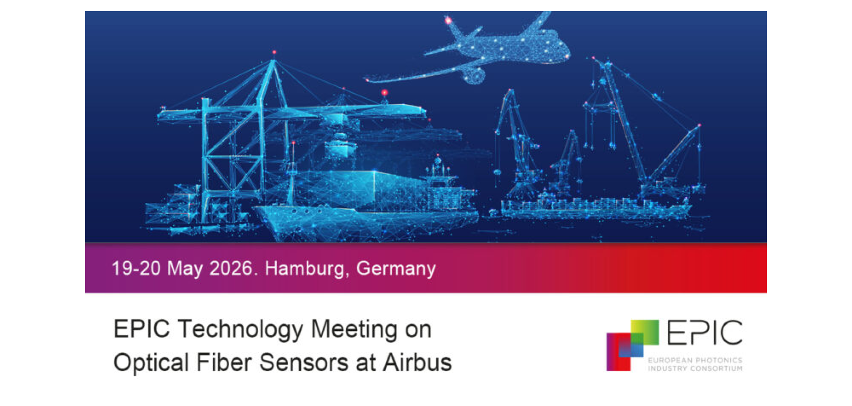 EPIC Technology Meeting on Optical Fiber Sensors at Airbus logo