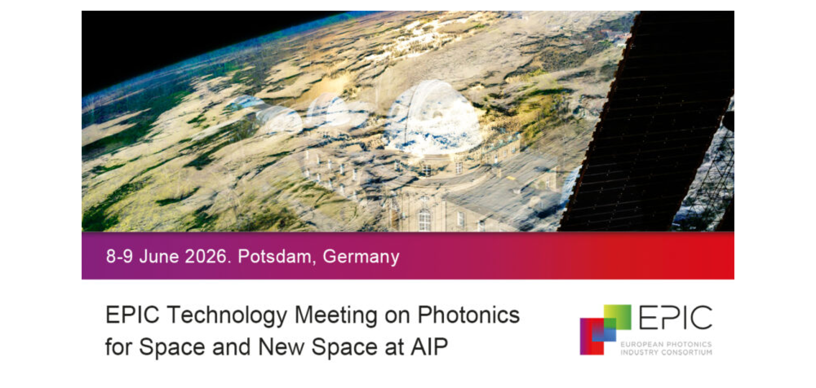 EPIC Technology Meeting on Photonics for Space and New Space at AIP logo
