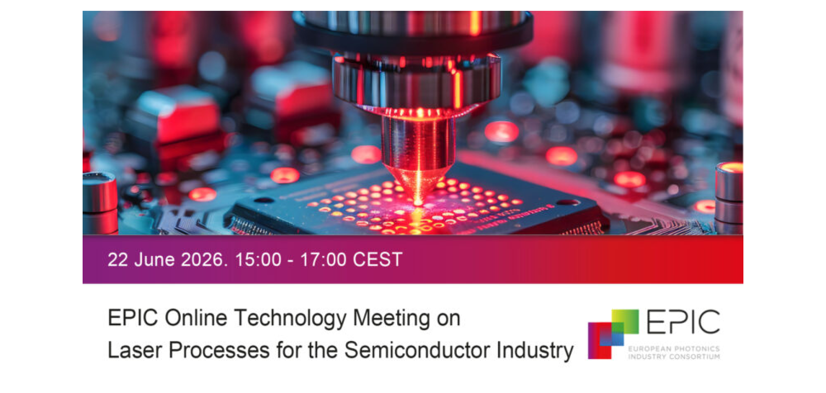 EPIC Online Technology Meeting on Laser Processes for the Semiconductor Industry logo